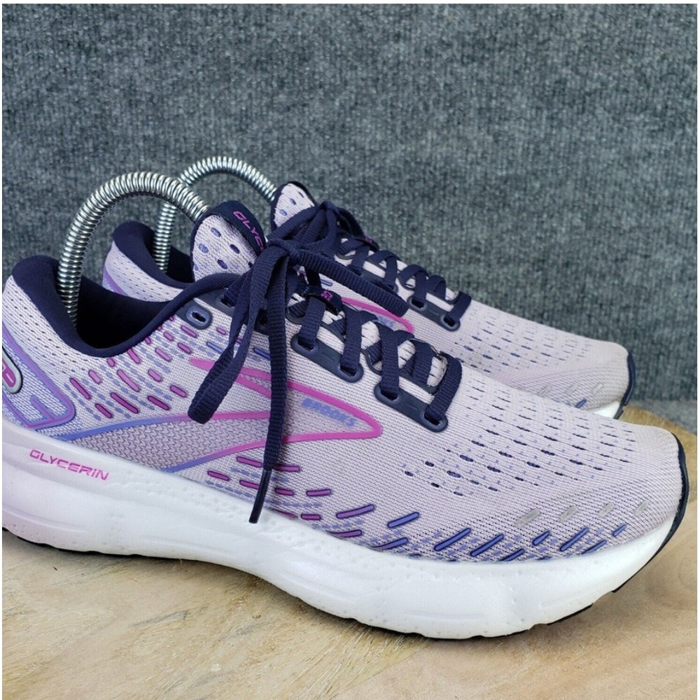 Brooks Glycerin 21 Purple Running Shoes Sneakers Size 8